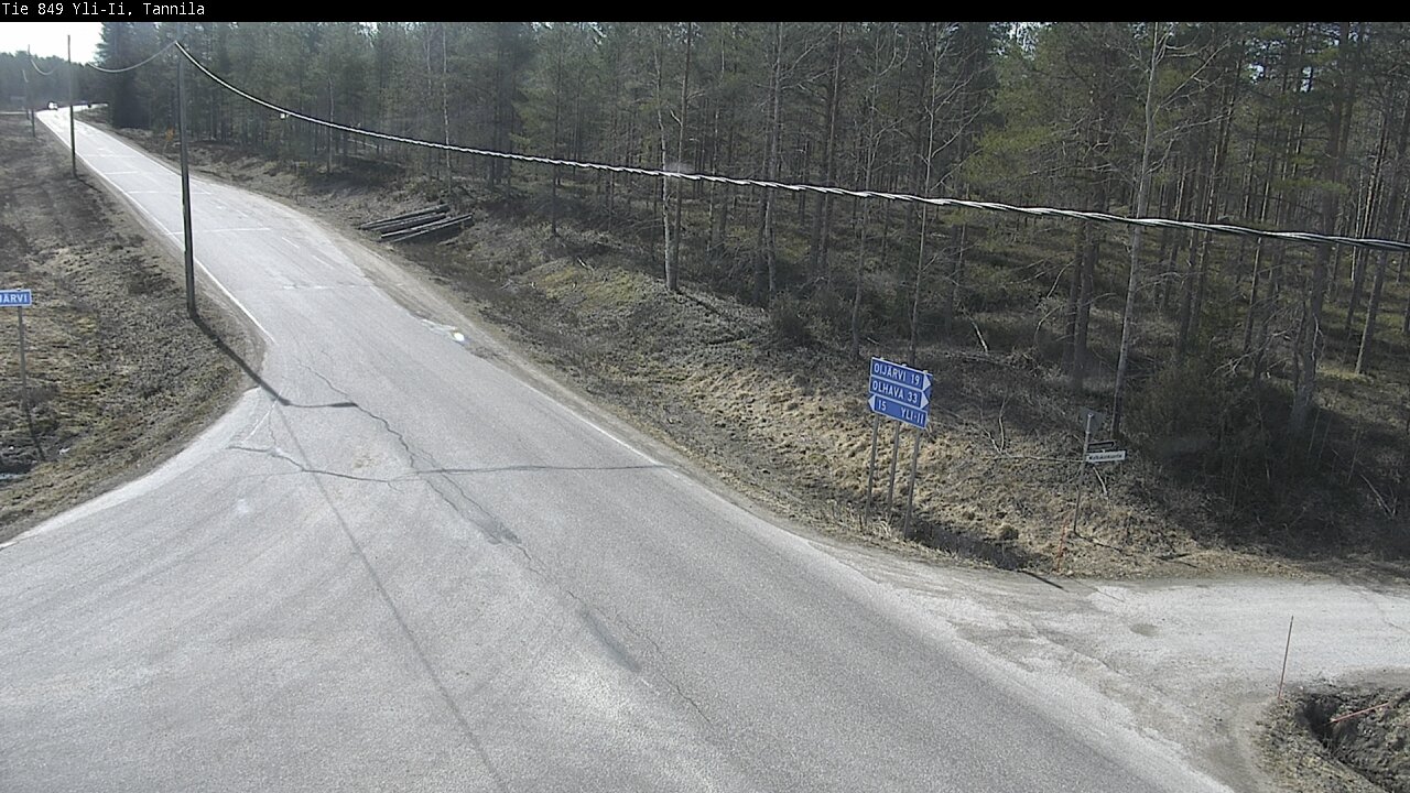 Weather Camera Image Väg 849 Yli-Ii, Tannila, Oulu, Pohjois-Pohjanmaa