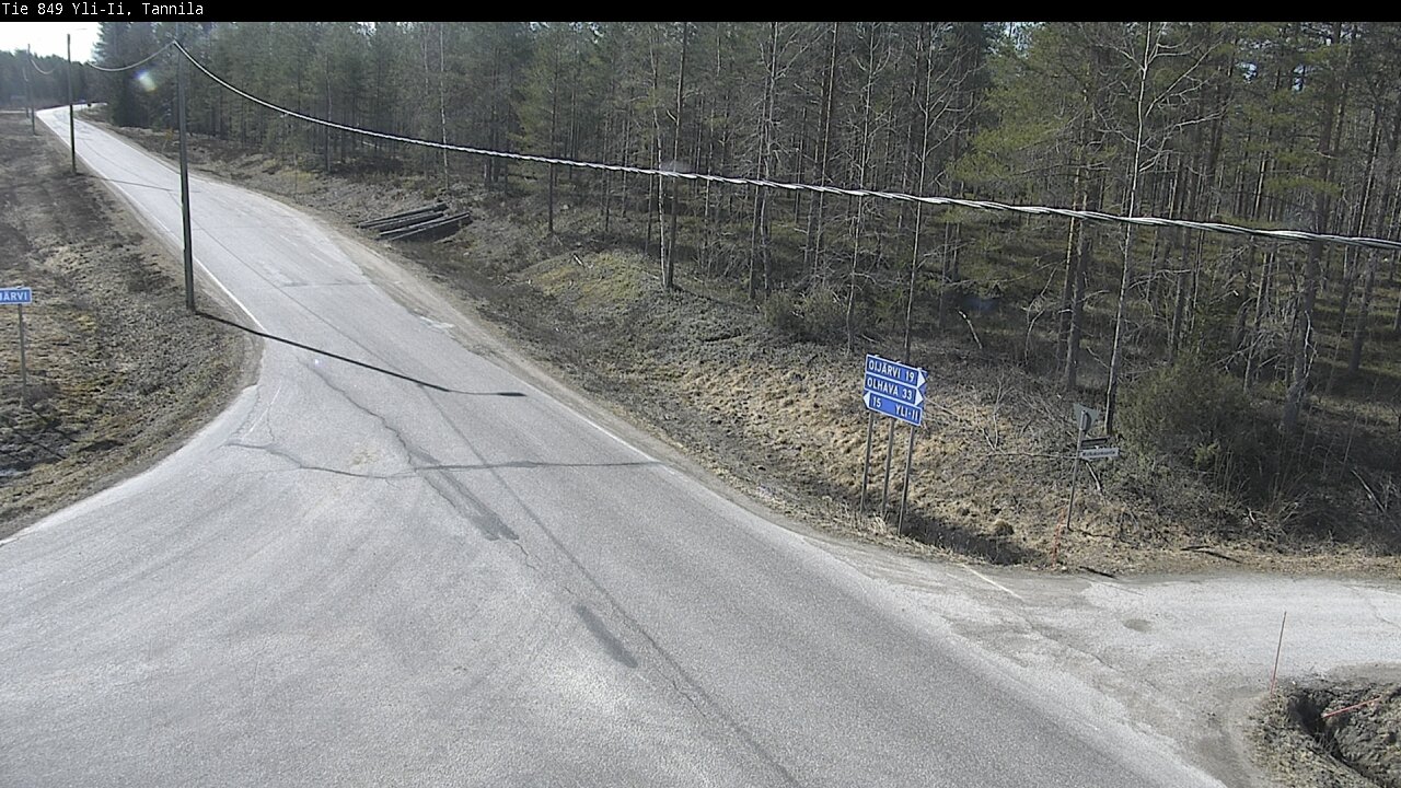 Weather Camera Image Väg 849 Yli-Ii, Tannila, Oulu, Pohjois-Pohjanmaa