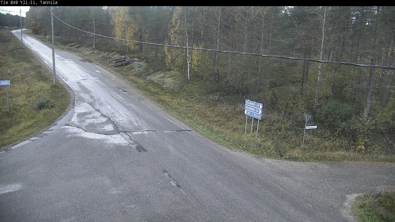 Weather Camera Image Väg 849 Yli-Ii, Tannila, Oulu, Pohjois-Pohjanmaa