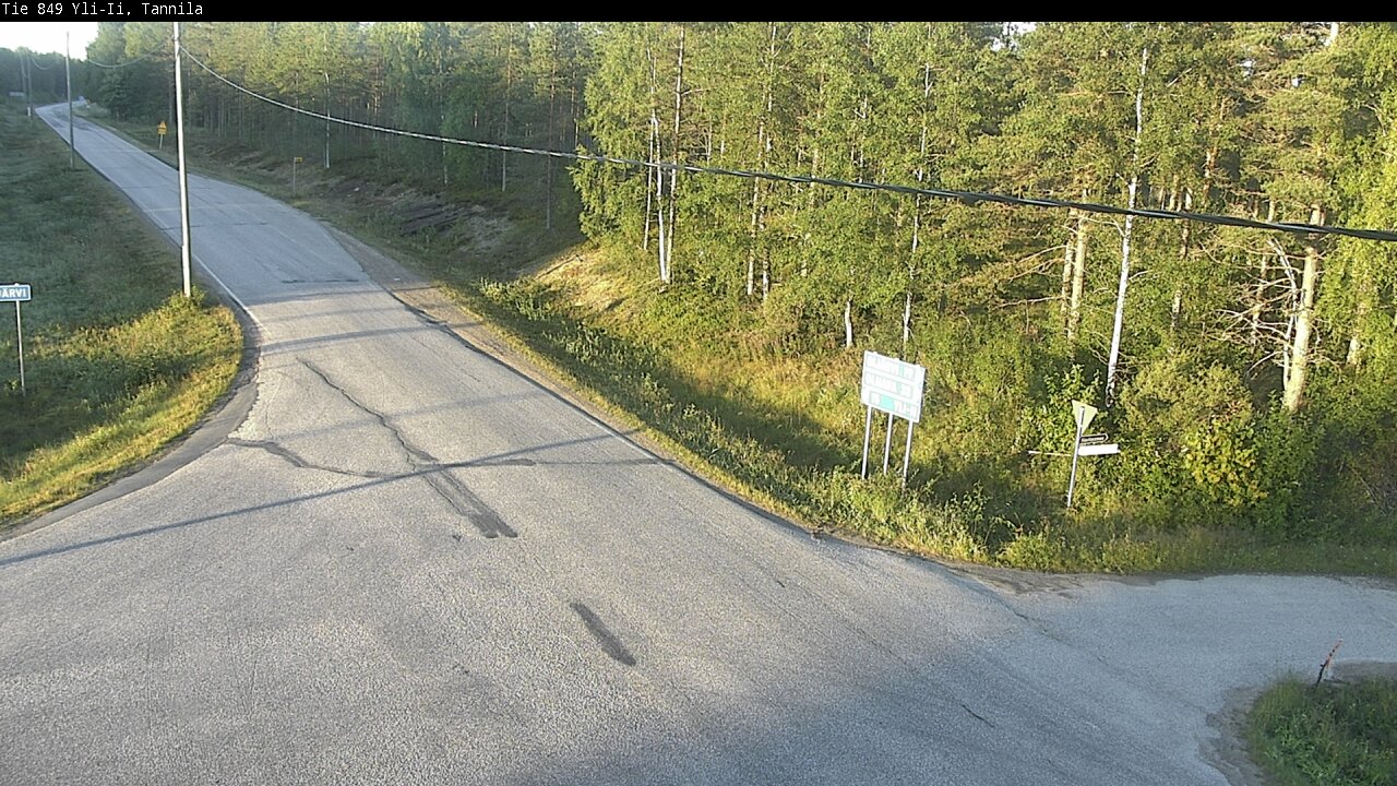Weather Camera Image Road 849 Yli-Ii, Tannila, Oulu, Pohjois-Pohjanmaa