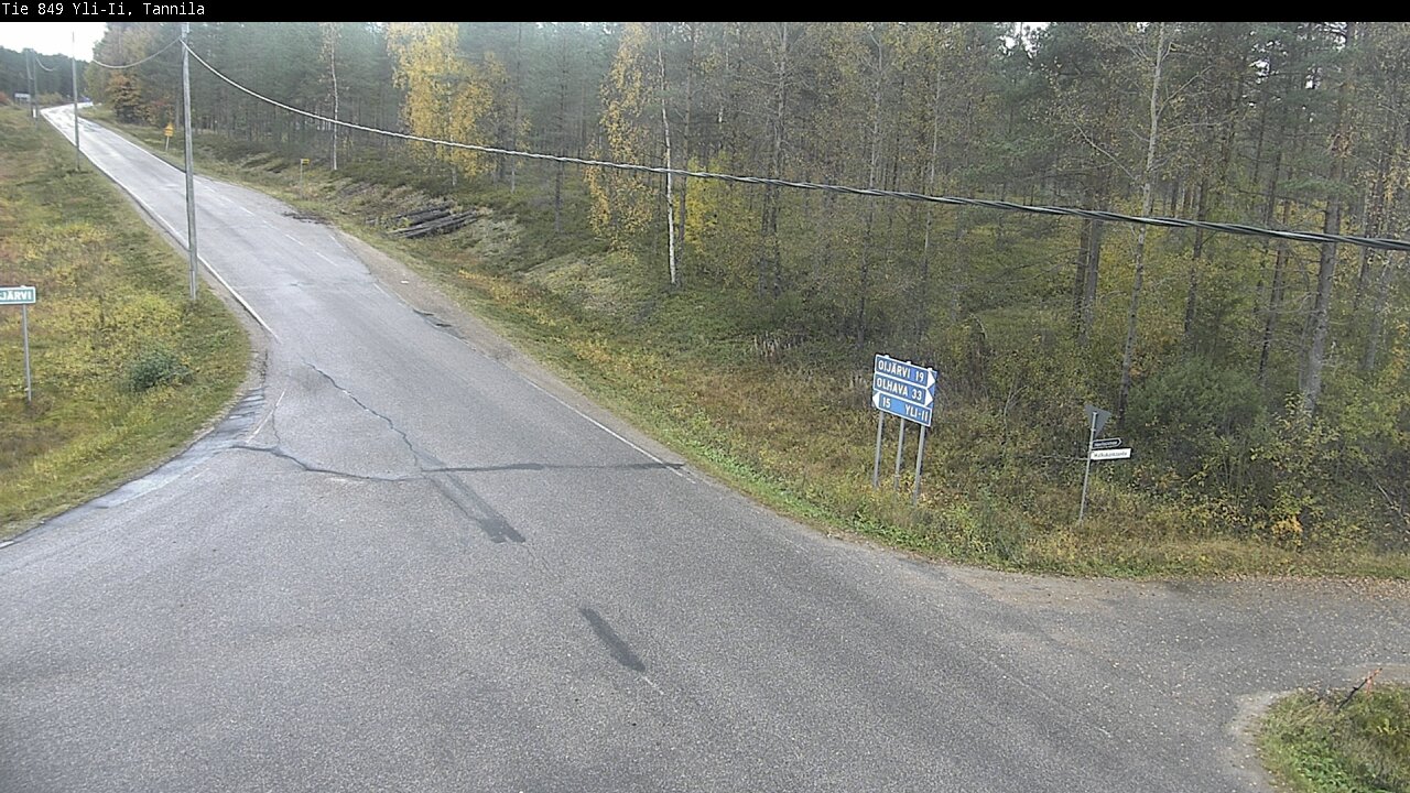 Weather Camera Image Väg 849 Yli-Ii, Tannila, Oulu, Pohjois-Pohjanmaa