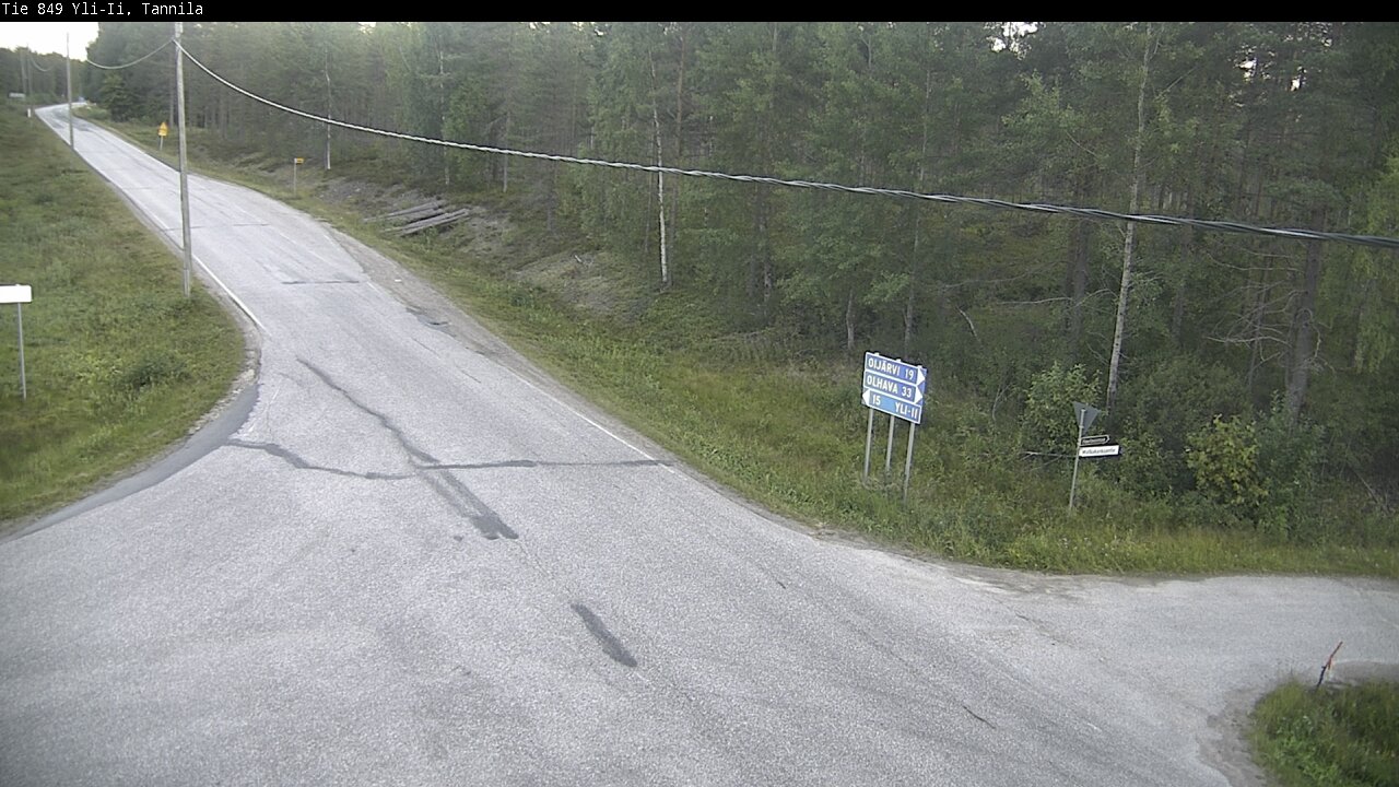 Weather Camera Image Road 849 Yli-Ii, Tannila, Oulu, Pohjois-Pohjanmaa