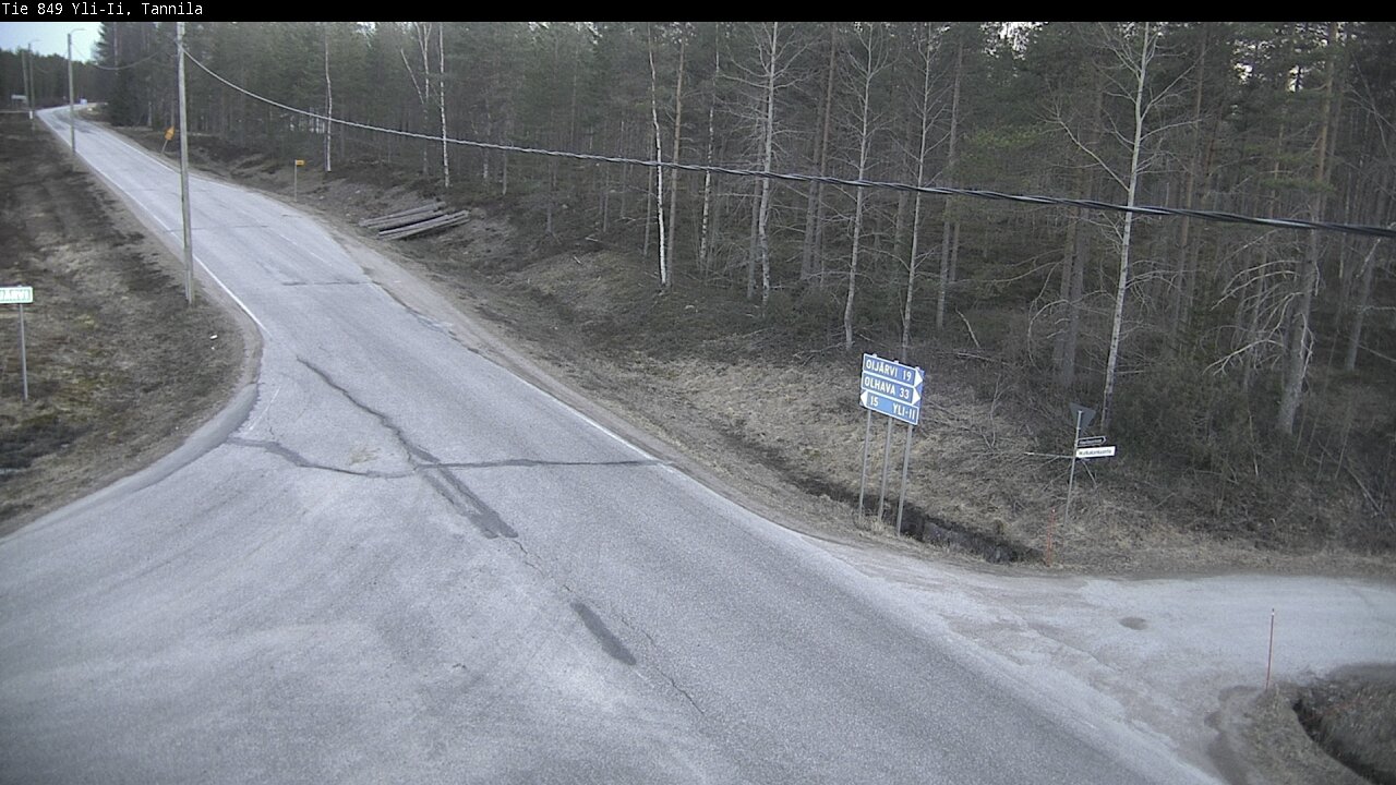 Weather Camera Image Väg 849 Yli-Ii, Tannila, Oulu, Pohjois-Pohjanmaa
