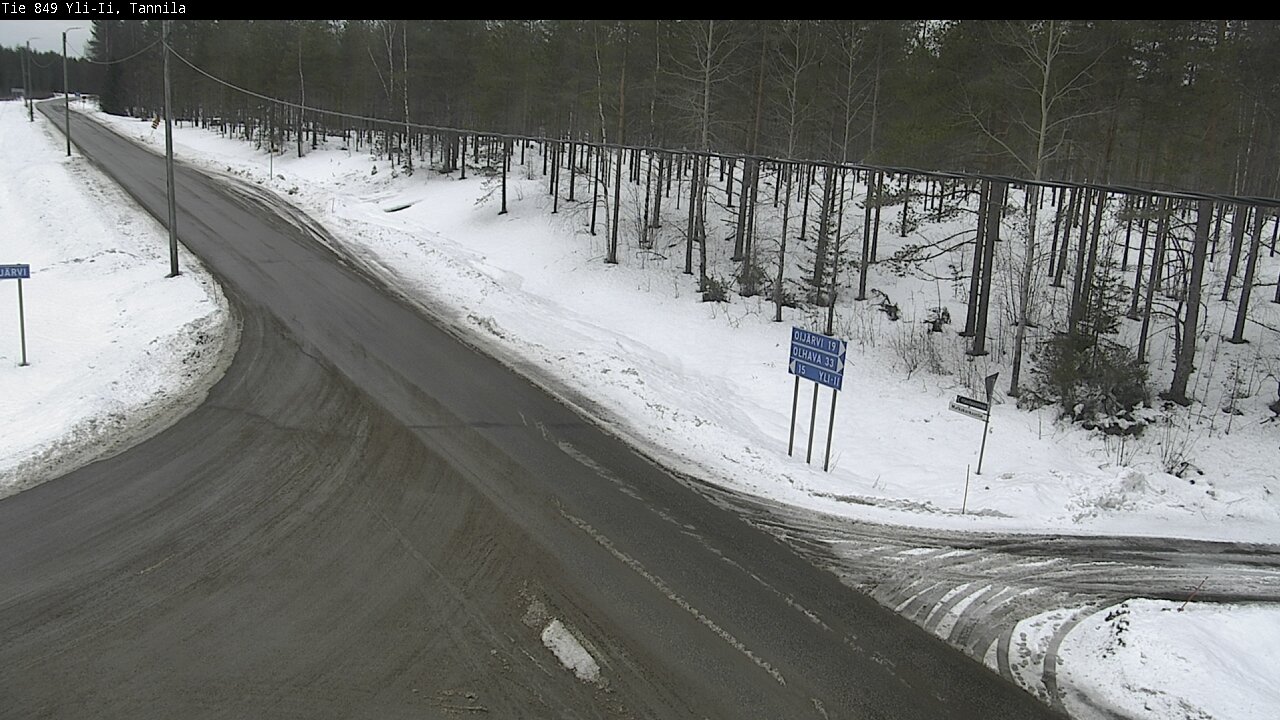 Weather Camera Image Väg 849 Yli-Ii, Tannila, Oulu, Pohjois-Pohjanmaa