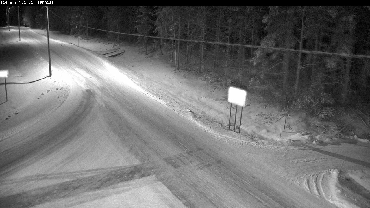 Weather Camera Image Väg 849 Yli-Ii, Tannila, Oulu, Pohjois-Pohjanmaa