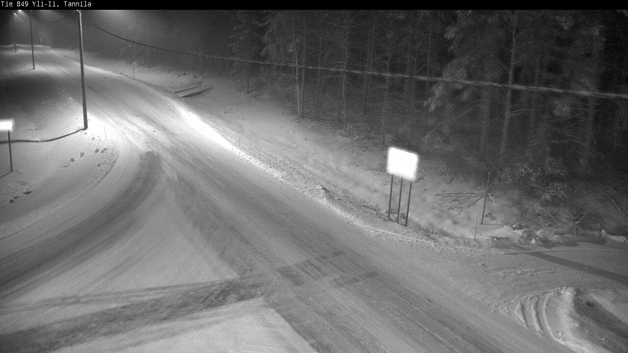 Weather Camera Image Väg 849 Yli-Ii, Tannila, Oulu, Pohjois-Pohjanmaa