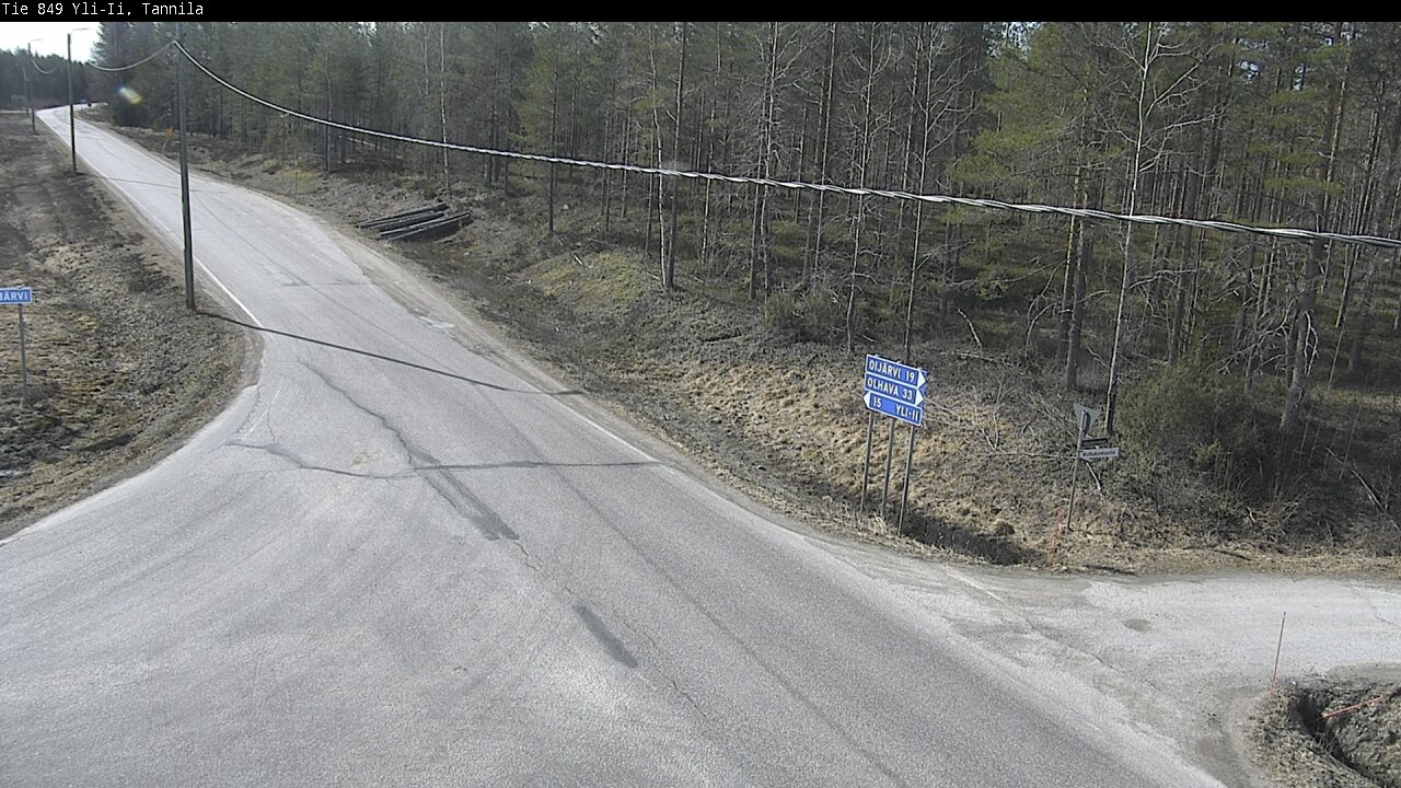Weather Camera Image Väg 849 Yli-Ii, Tannila, Oulu, Pohjois-Pohjanmaa