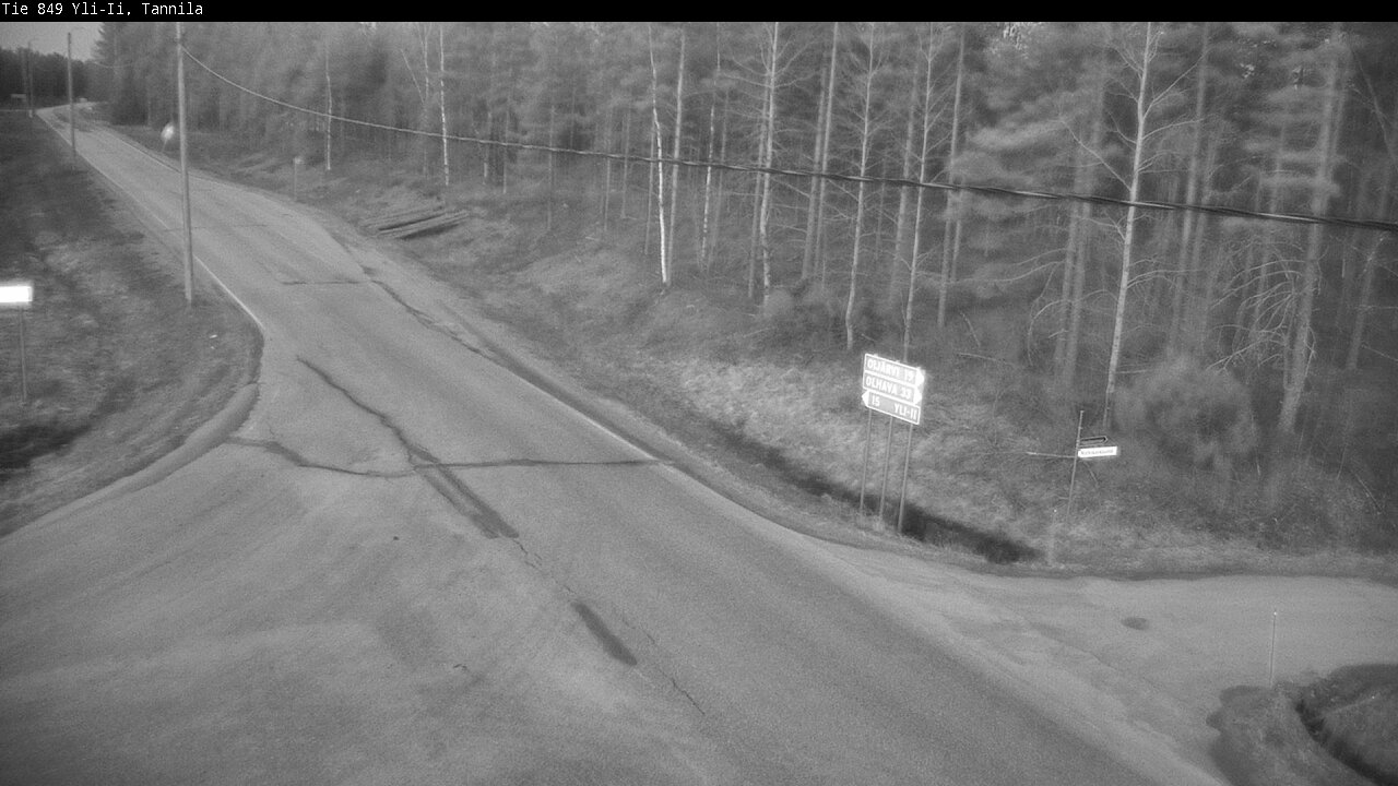 Weather Camera Image Road 849 Yli-Ii, Tannila, Oulu, Pohjois-Pohjanmaa