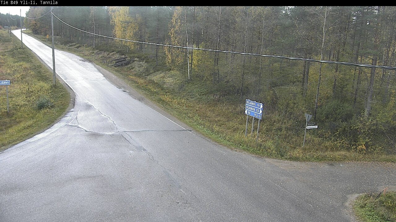 Weather Camera Image Väg 849 Yli-Ii, Tannila, Oulu, Pohjois-Pohjanmaa