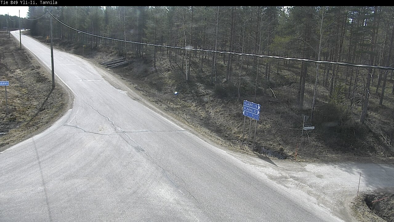 Weather Camera Image Väg 849 Yli-Ii, Tannila, Oulu, Pohjois-Pohjanmaa