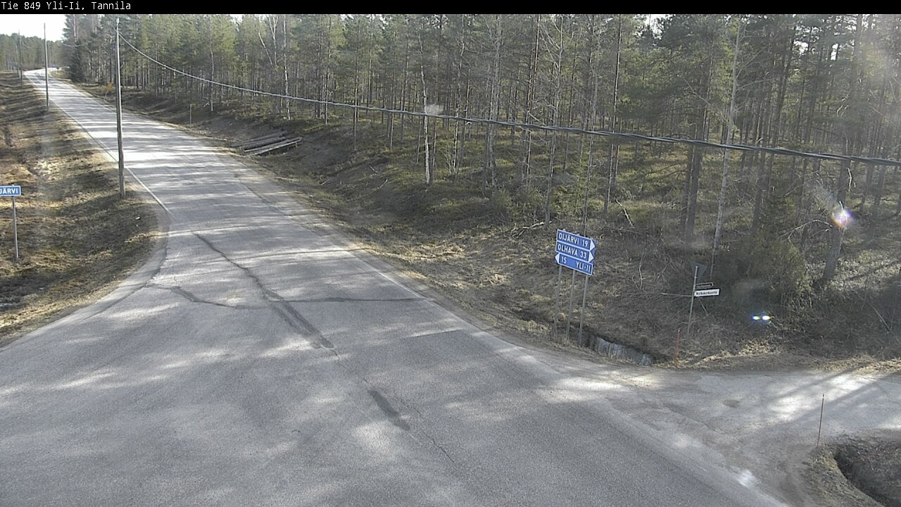 Weather Camera Image Väg 849 Yli-Ii, Tannila, Oulu, Pohjois-Pohjanmaa