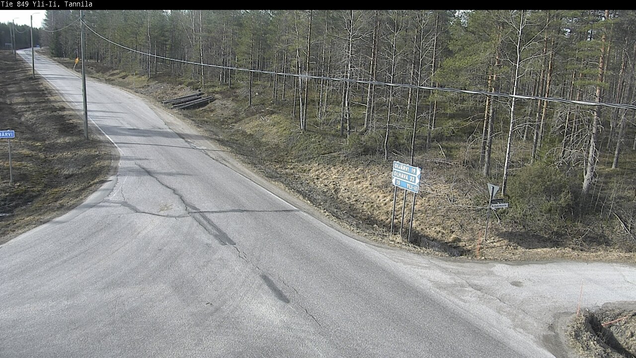Weather Camera Image Väg 849 Yli-Ii, Tannila, Oulu, Pohjois-Pohjanmaa