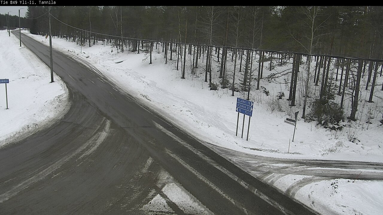 Weather Camera Image Väg 849 Yli-Ii, Tannila, Oulu, Pohjois-Pohjanmaa