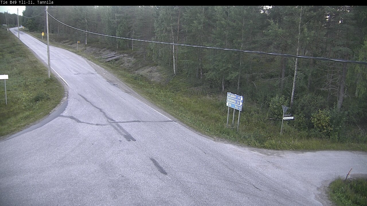 Weather Camera Image Road 849 Yli-Ii, Tannila, Oulu, Pohjois-Pohjanmaa