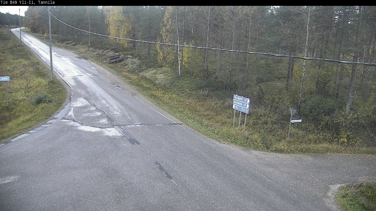 Weather Camera Image Väg 849 Yli-Ii, Tannila, Oulu, Pohjois-Pohjanmaa