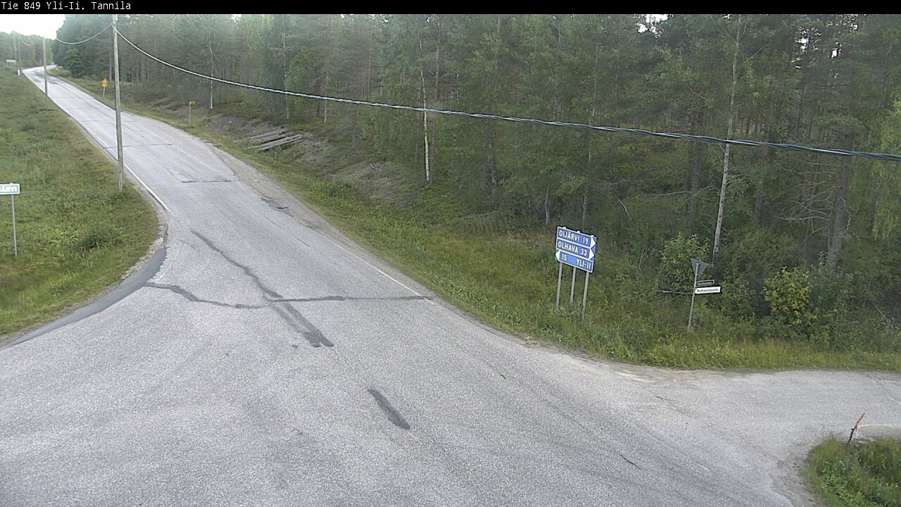 Weather Camera Image Road 849 Yli-Ii, Tannila, Oulu, Pohjois-Pohjanmaa