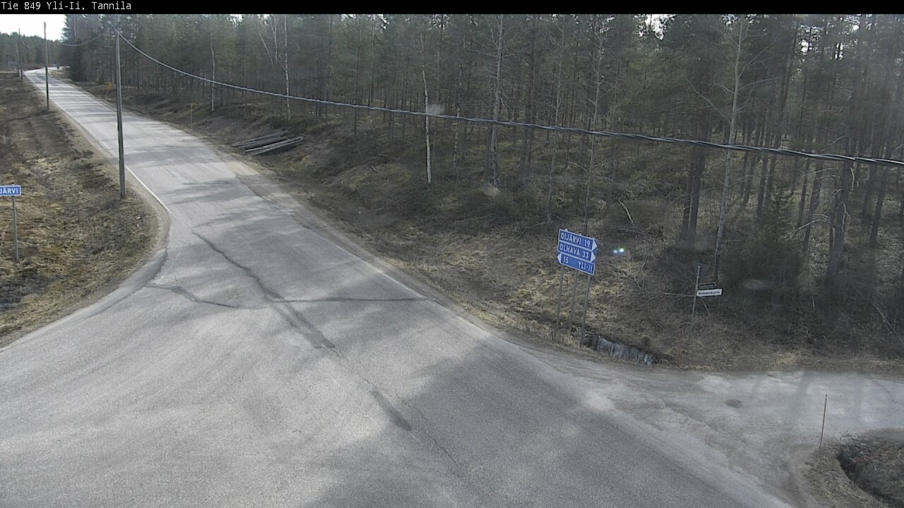 Weather Camera Image Väg 849 Yli-Ii, Tannila, Oulu, Pohjois-Pohjanmaa