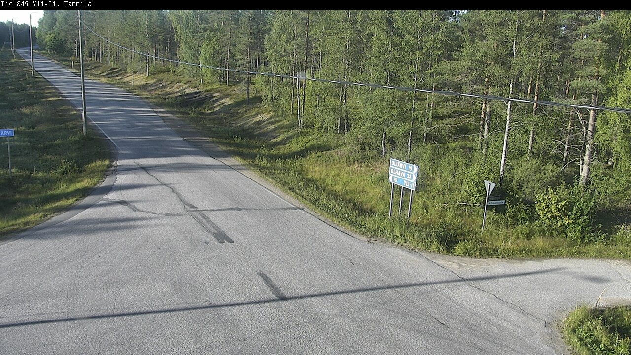 Weather Camera Image Road 849 Yli-Ii, Tannila, Oulu, Pohjois-Pohjanmaa