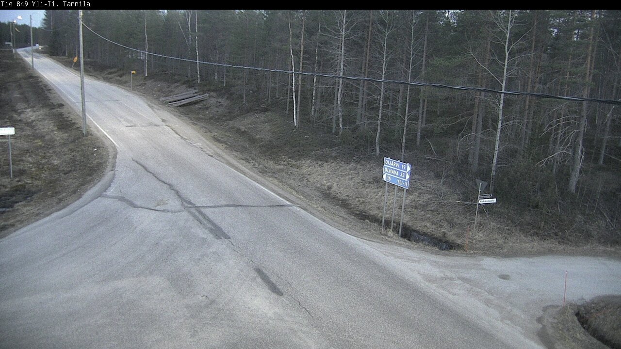 Weather Camera Image Väg 849 Yli-Ii, Tannila, Oulu, Pohjois-Pohjanmaa