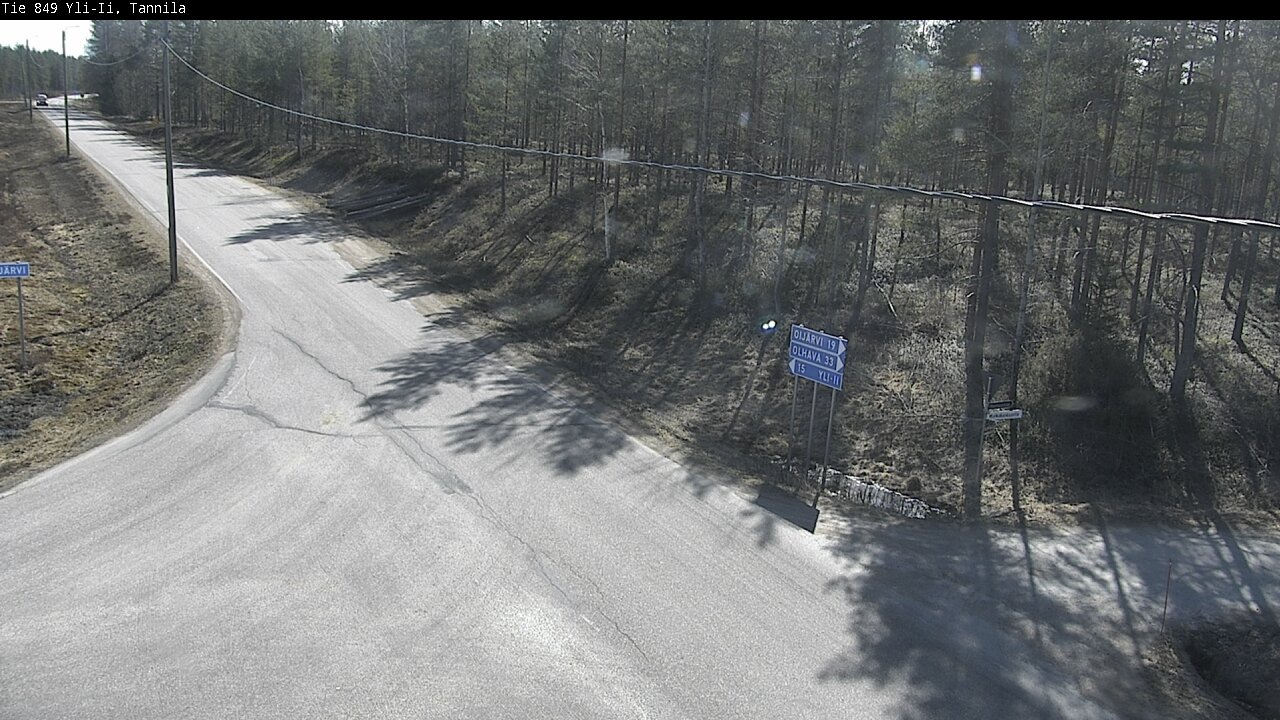 Weather Camera Image Väg 849 Yli-Ii, Tannila, Oulu, Pohjois-Pohjanmaa