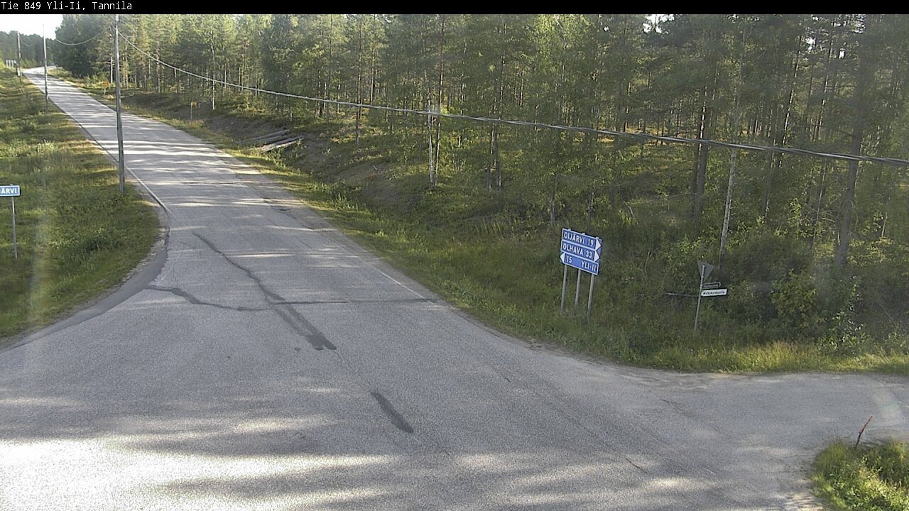 Weather Camera Image Road 849 Yli-Ii, Tannila, Oulu, Pohjois-Pohjanmaa