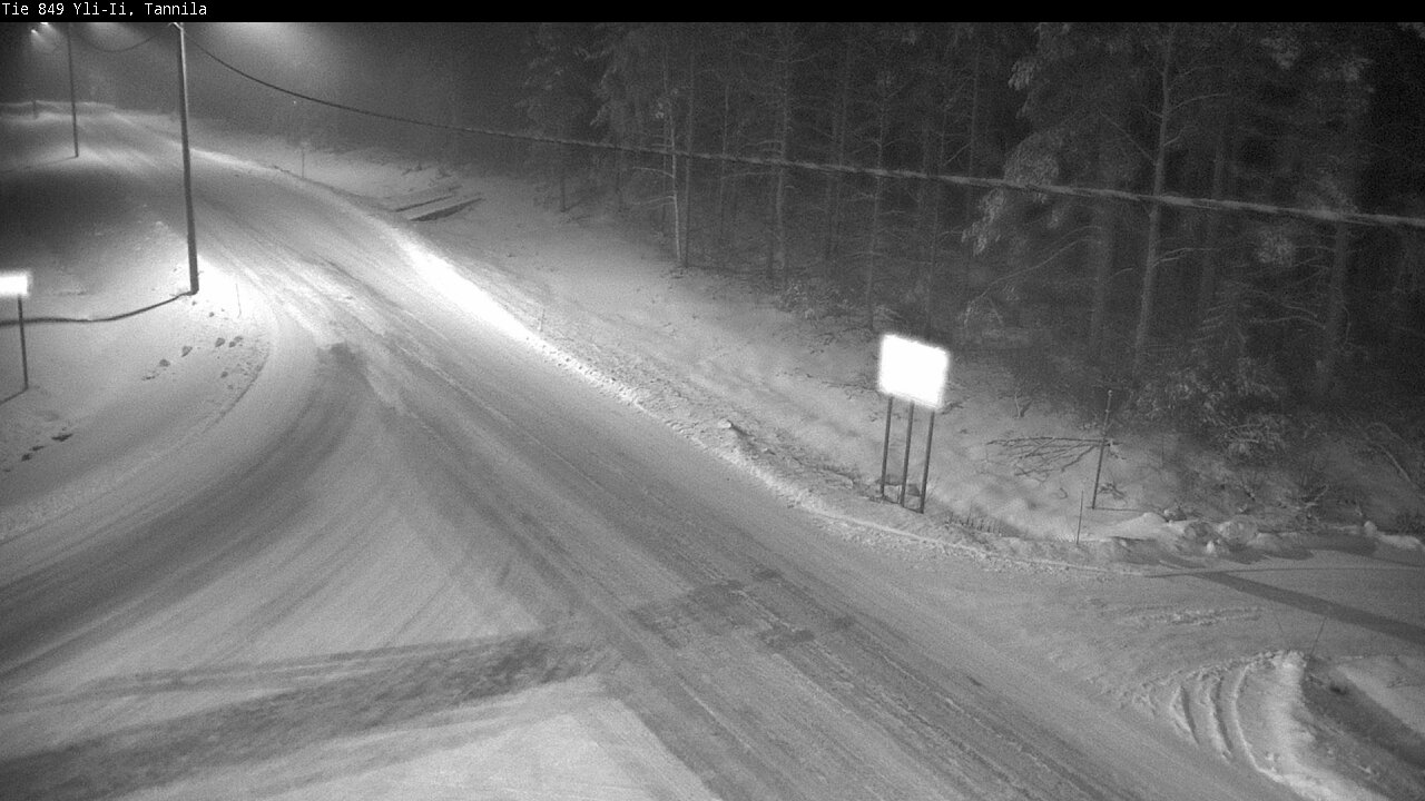 Weather Camera Image Väg 849 Yli-Ii, Tannila, Oulu, Pohjois-Pohjanmaa