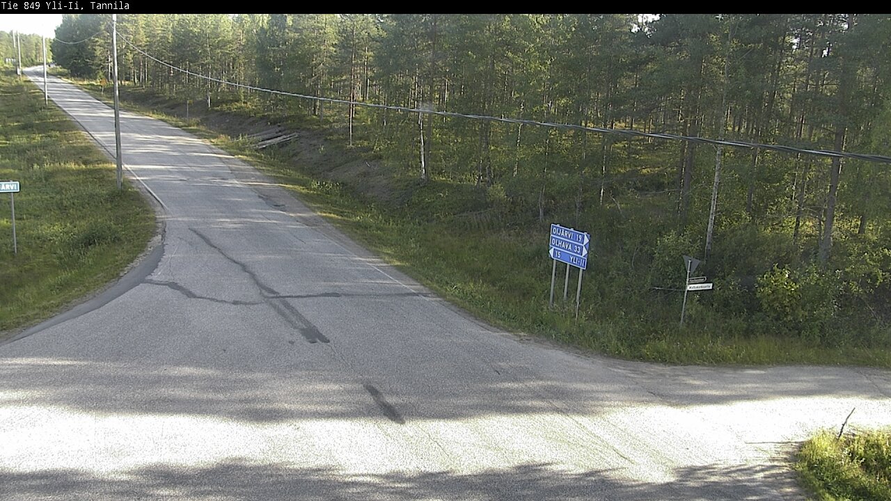 Weather Camera Image Road 849 Yli-Ii, Tannila, Oulu, Pohjois-Pohjanmaa