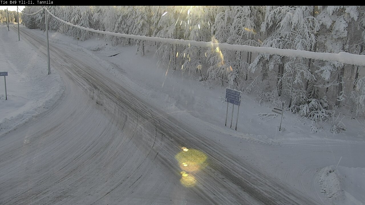 Weather Camera Image Road 849 Yli-Ii, Tannila, Oulu, Pohjois-Pohjanmaa