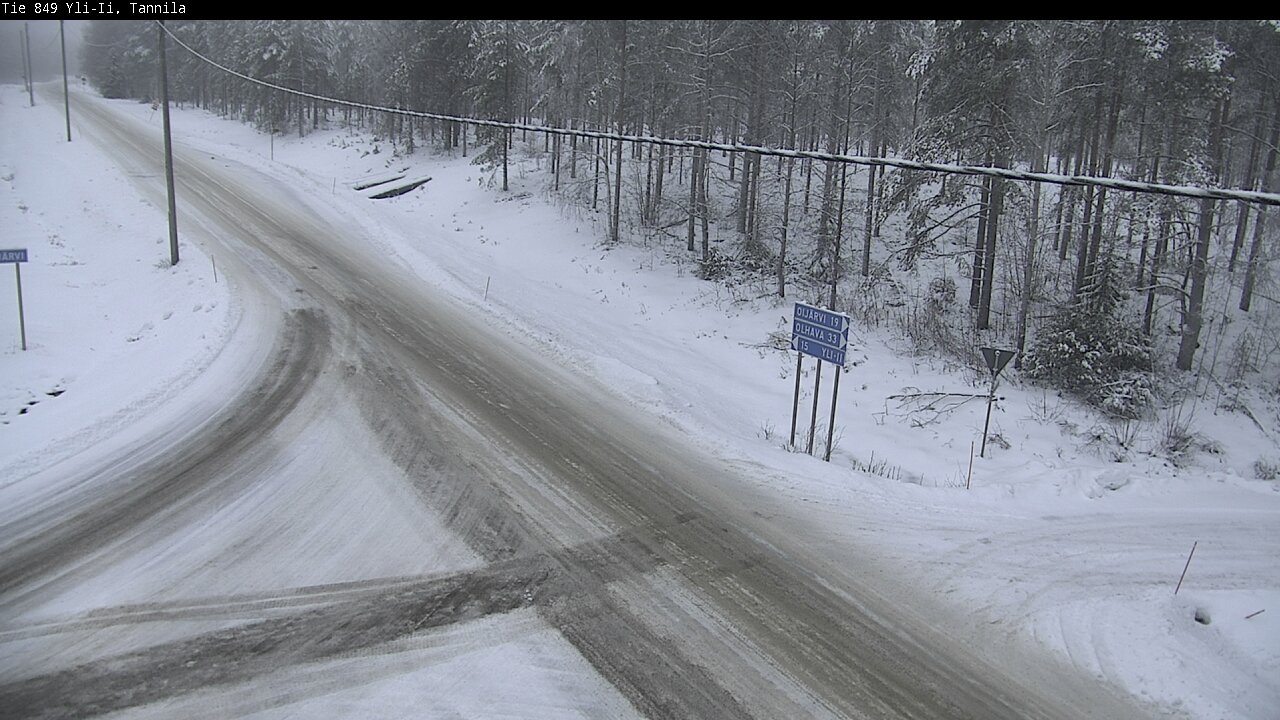 Weather Camera Image Väg 849 Yli-Ii, Tannila, Oulu, Pohjois-Pohjanmaa
