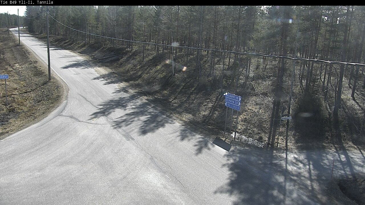 Weather Camera Image Väg 849 Yli-Ii, Tannila, Oulu, Pohjois-Pohjanmaa