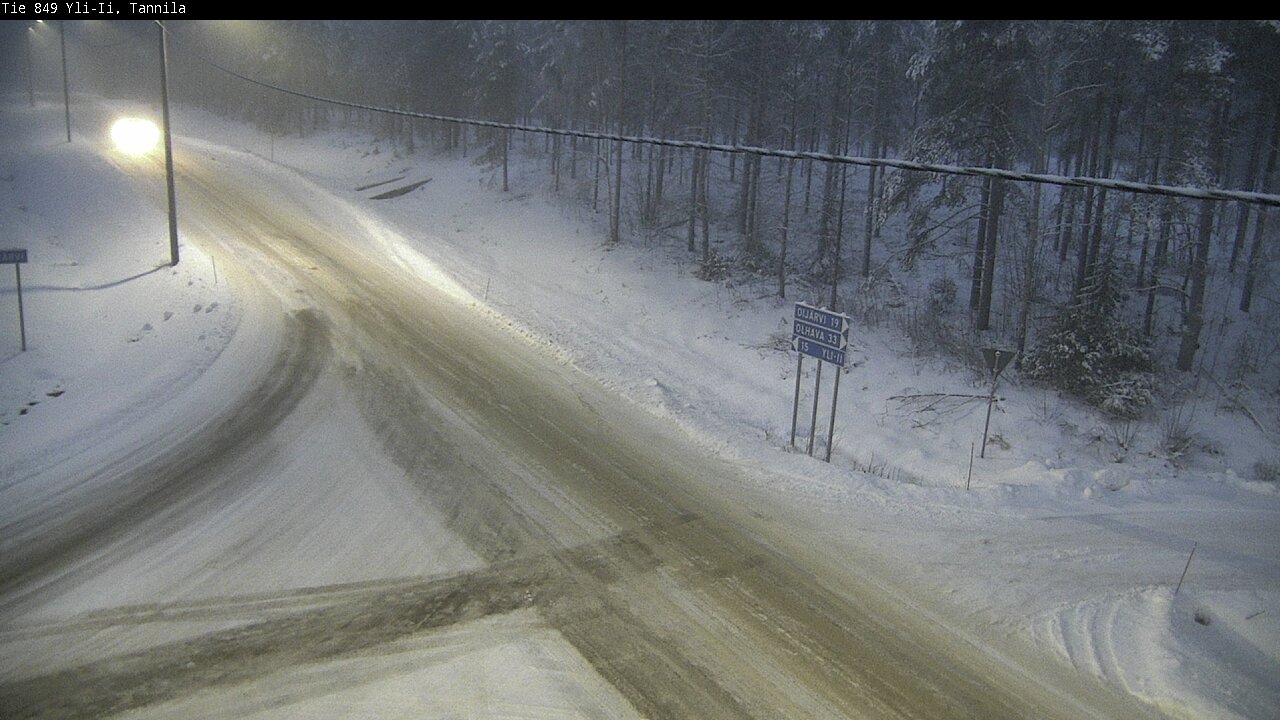 Weather Camera Image Väg 849 Yli-Ii, Tannila, Oulu, Pohjois-Pohjanmaa