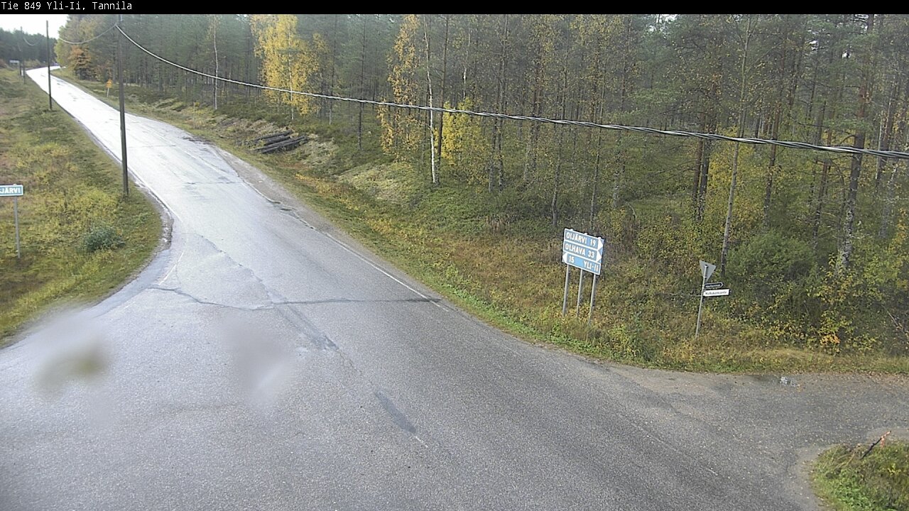 Weather Camera Image Väg 849 Yli-Ii, Tannila, Oulu, Pohjois-Pohjanmaa