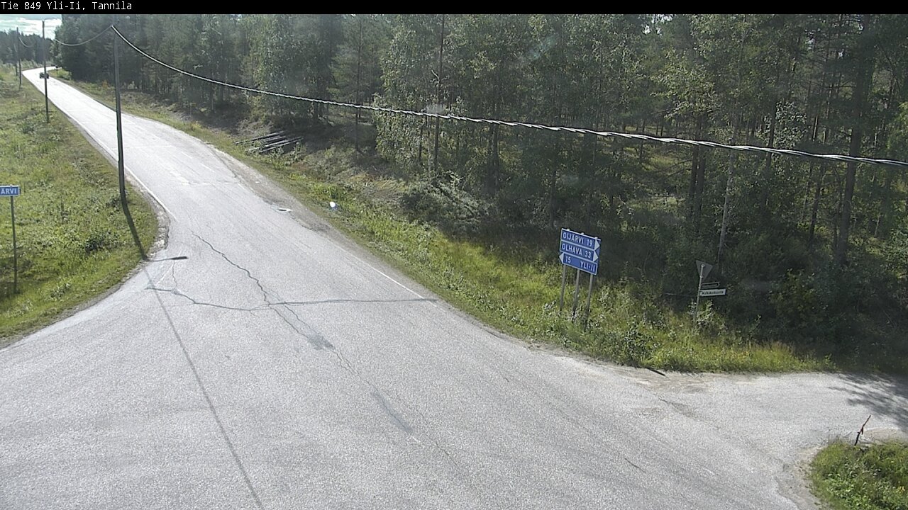 Weather Camera Image Road 849 Yli-Ii, Tannila, Oulu, Pohjois-Pohjanmaa
