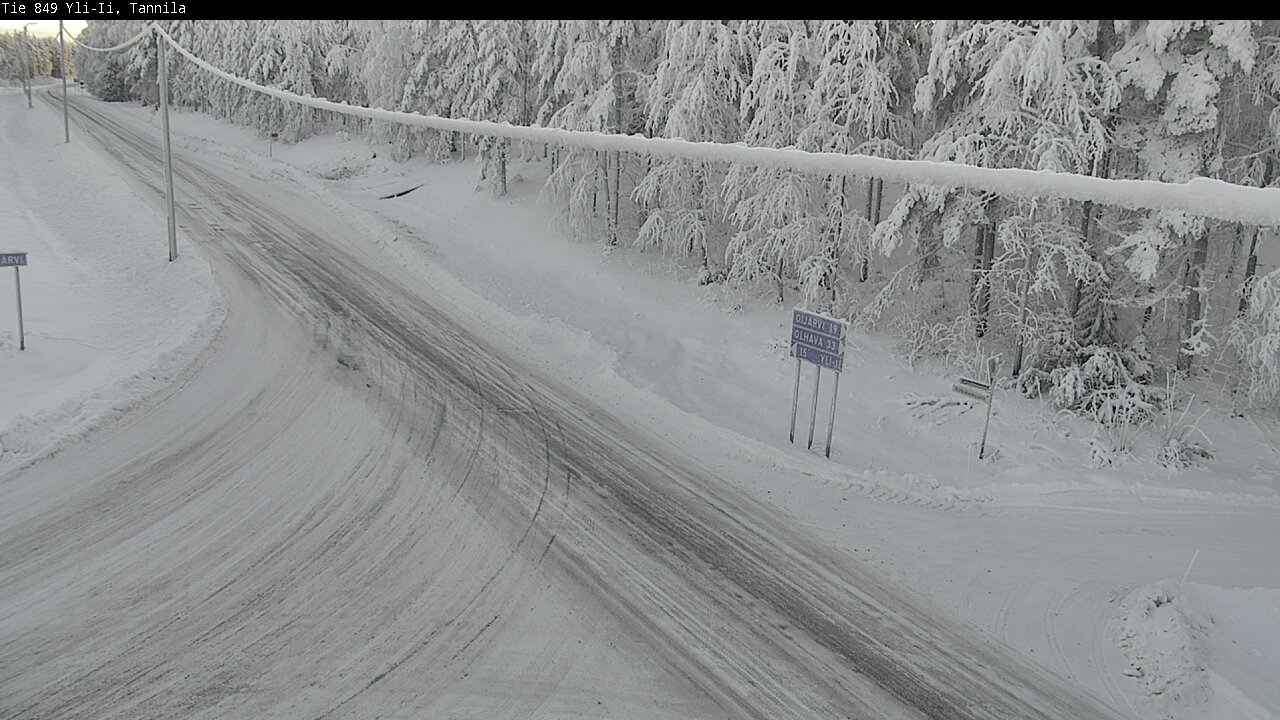 Weather Camera Image Road 849 Yli-Ii, Tannila, Oulu, Pohjois-Pohjanmaa