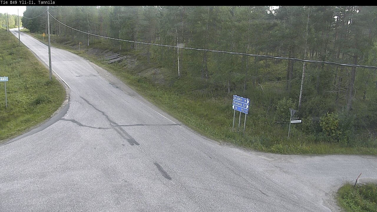 Weather Camera Image Road 849 Yli-Ii, Tannila, Oulu, Pohjois-Pohjanmaa