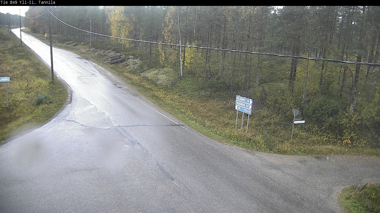 Weather Camera Image Väg 849 Yli-Ii, Tannila, Oulu, Pohjois-Pohjanmaa