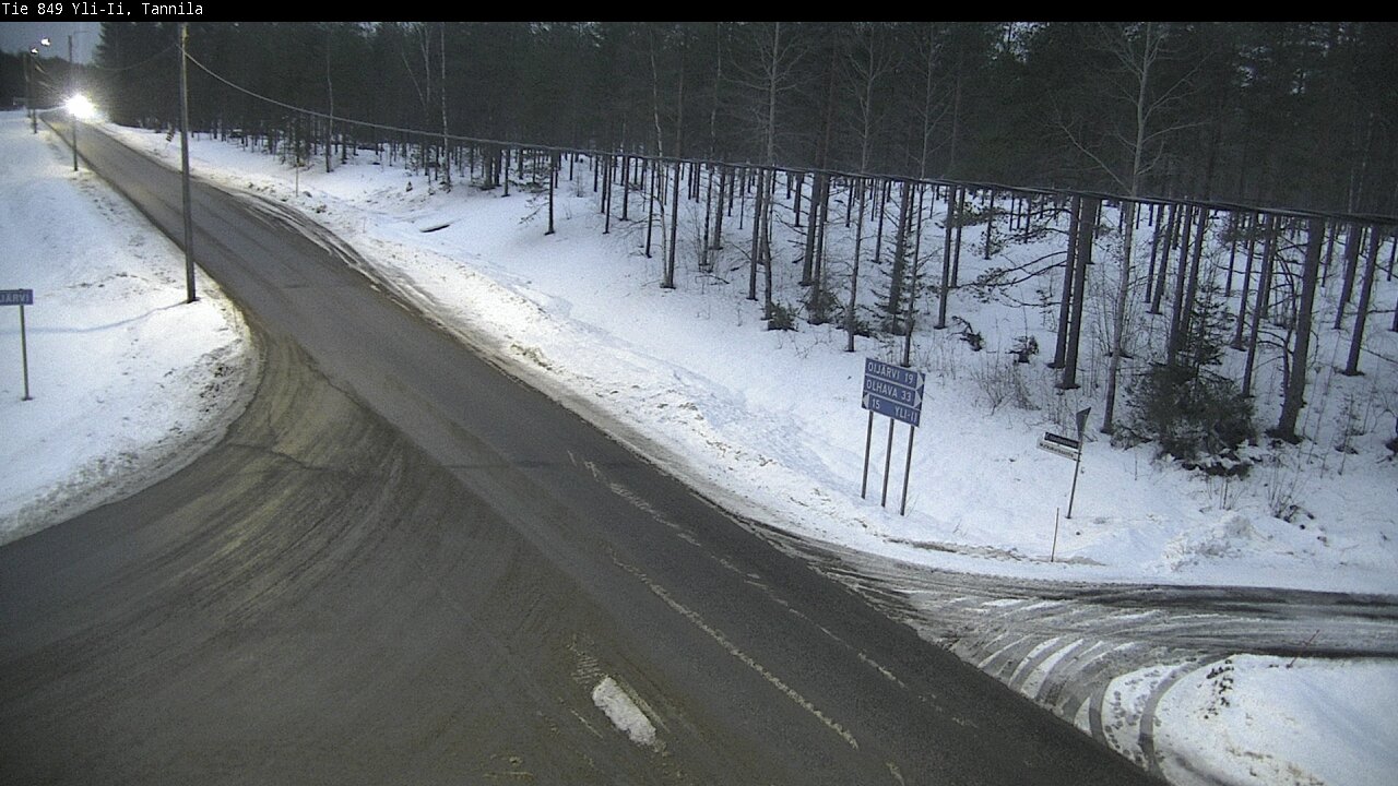 Weather Camera Image Road 849 Yli-Ii, Tannila, Oulu, Pohjois-Pohjanmaa