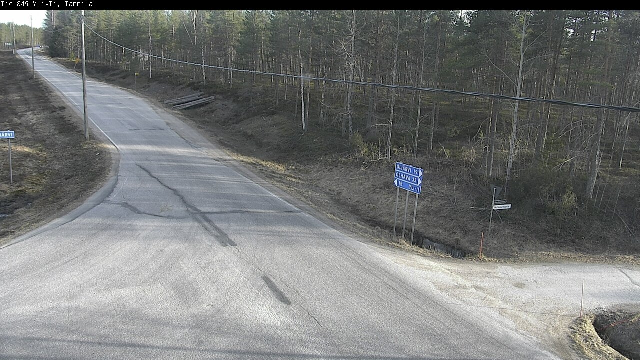 Weather Camera Image Väg 849 Yli-Ii, Tannila, Oulu, Pohjois-Pohjanmaa