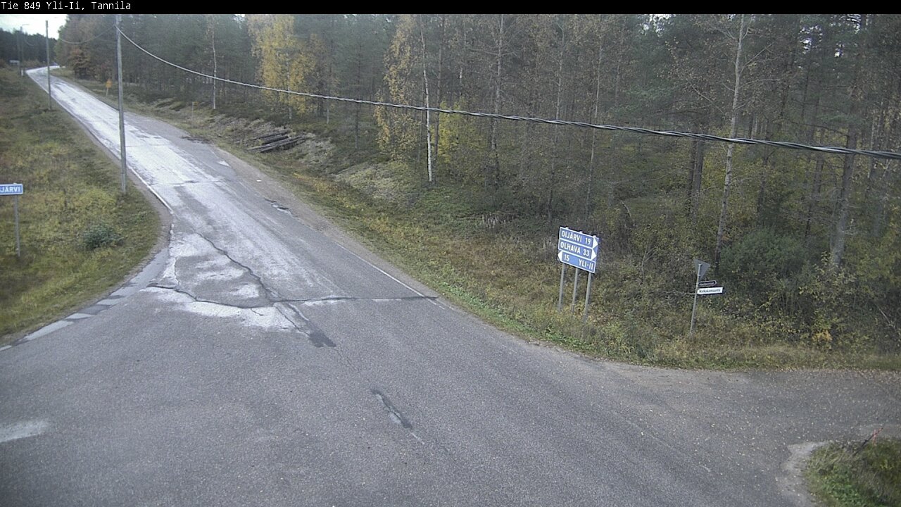 Weather Camera Image Väg 849 Yli-Ii, Tannila, Oulu, Pohjois-Pohjanmaa