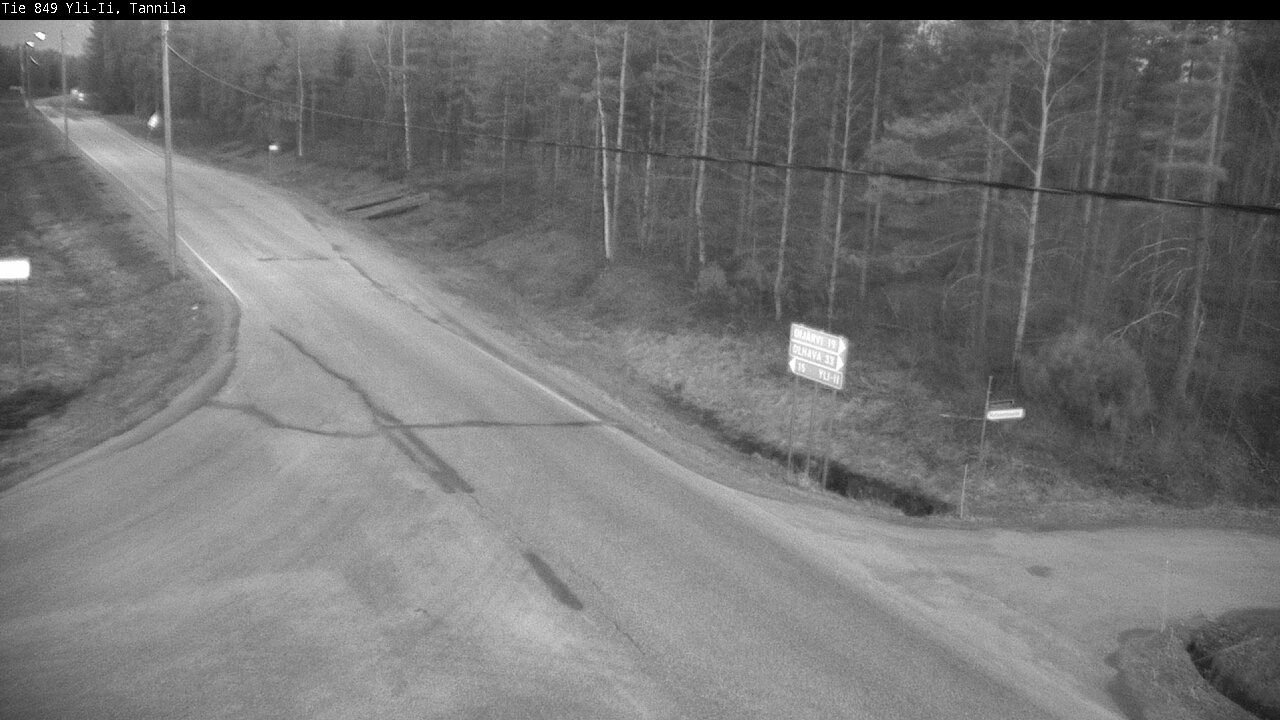 Weather Camera Image Väg 849 Yli-Ii, Tannila, Oulu, Pohjois-Pohjanmaa