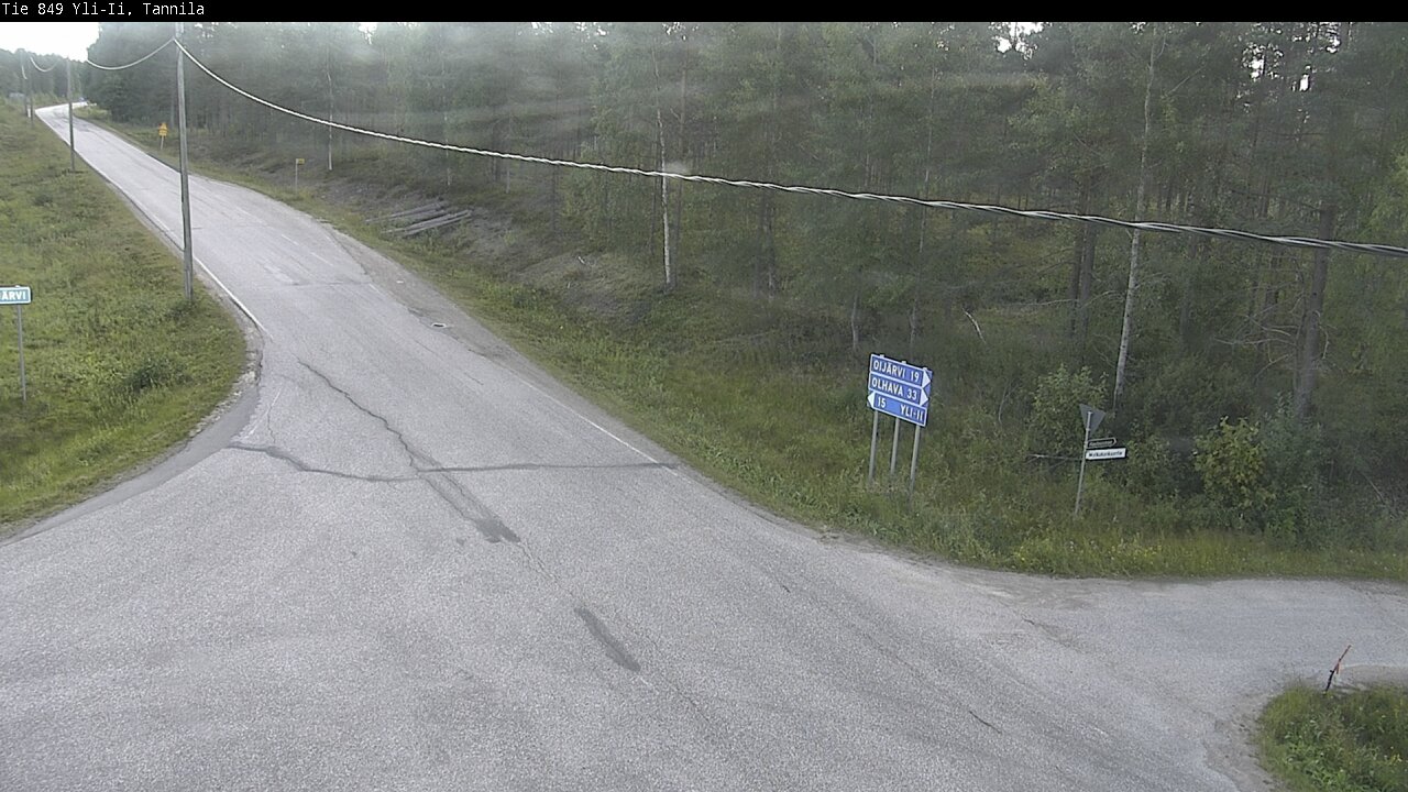 Weather Camera Image Road 849 Yli-Ii, Tannila, Oulu, Pohjois-Pohjanmaa