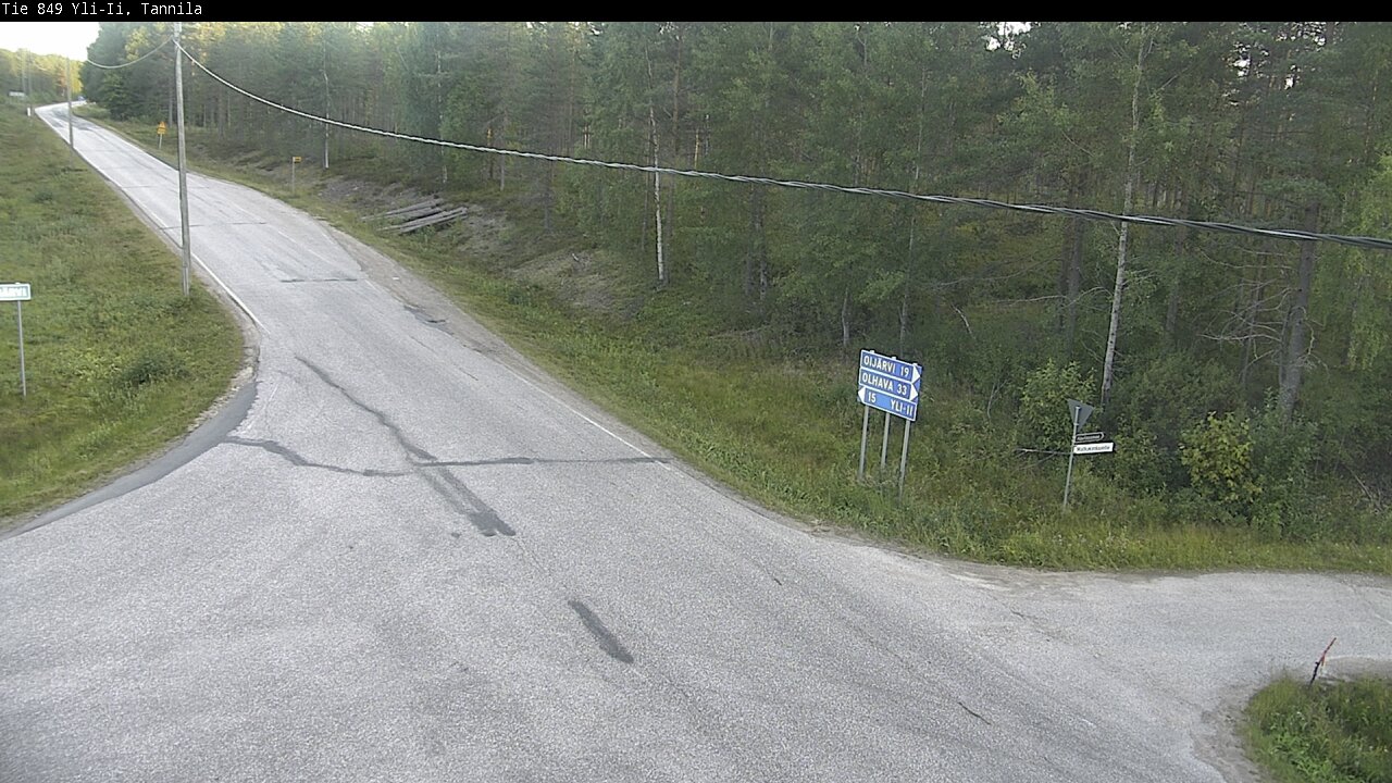Weather Camera Image Road 849 Yli-Ii, Tannila, Oulu, Pohjois-Pohjanmaa