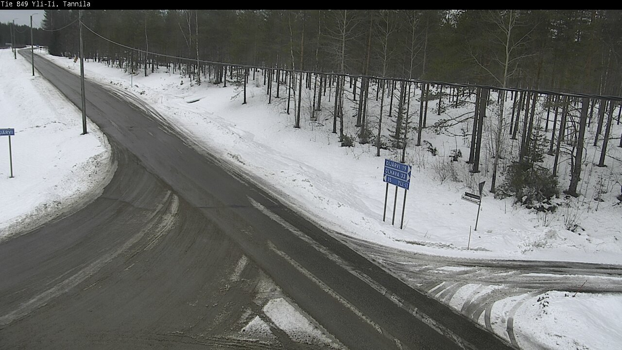 Weather Camera Image Väg 849 Yli-Ii, Tannila, Oulu, Pohjois-Pohjanmaa
