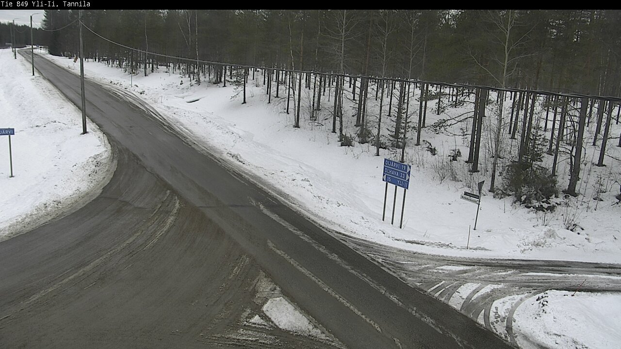 Weather Camera Image Väg 849 Yli-Ii, Tannila, Oulu, Pohjois-Pohjanmaa