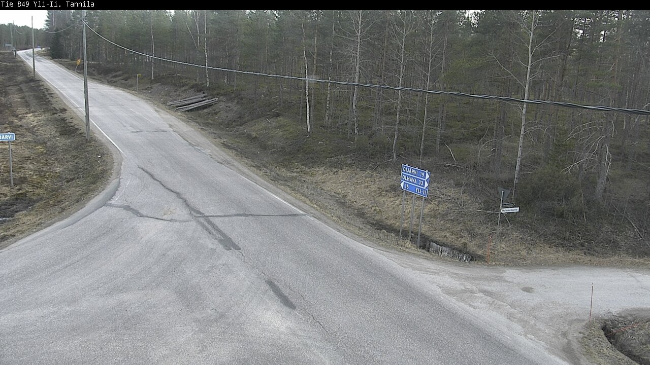 Weather Camera Image Väg 849 Yli-Ii, Tannila, Oulu, Pohjois-Pohjanmaa