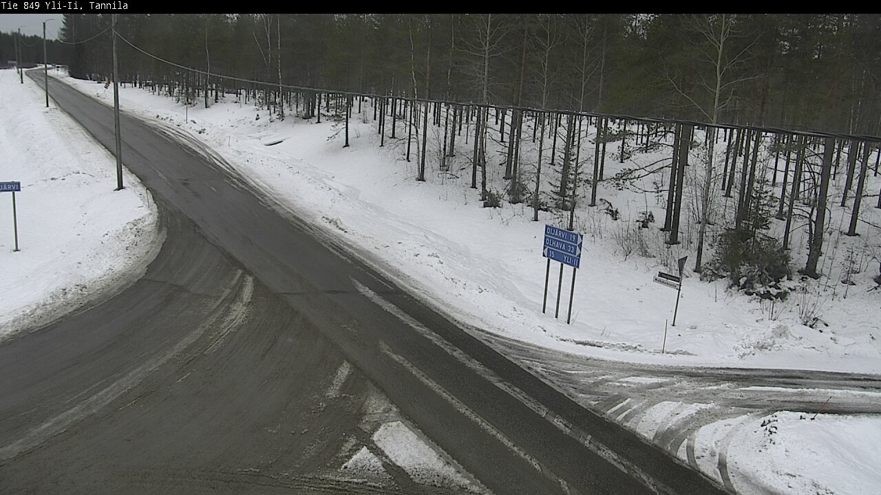 Weather Camera Image Väg 849 Yli-Ii, Tannila, Oulu, Pohjois-Pohjanmaa