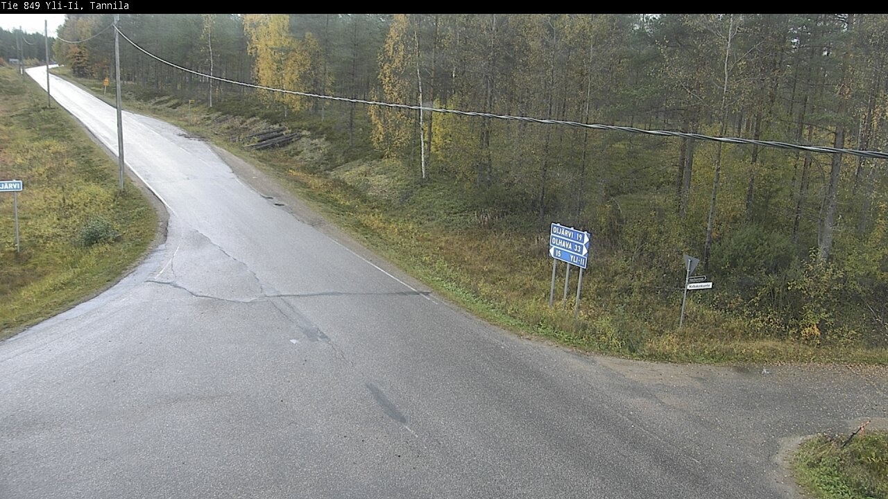 Weather Camera Image Väg 849 Yli-Ii, Tannila, Oulu, Pohjois-Pohjanmaa