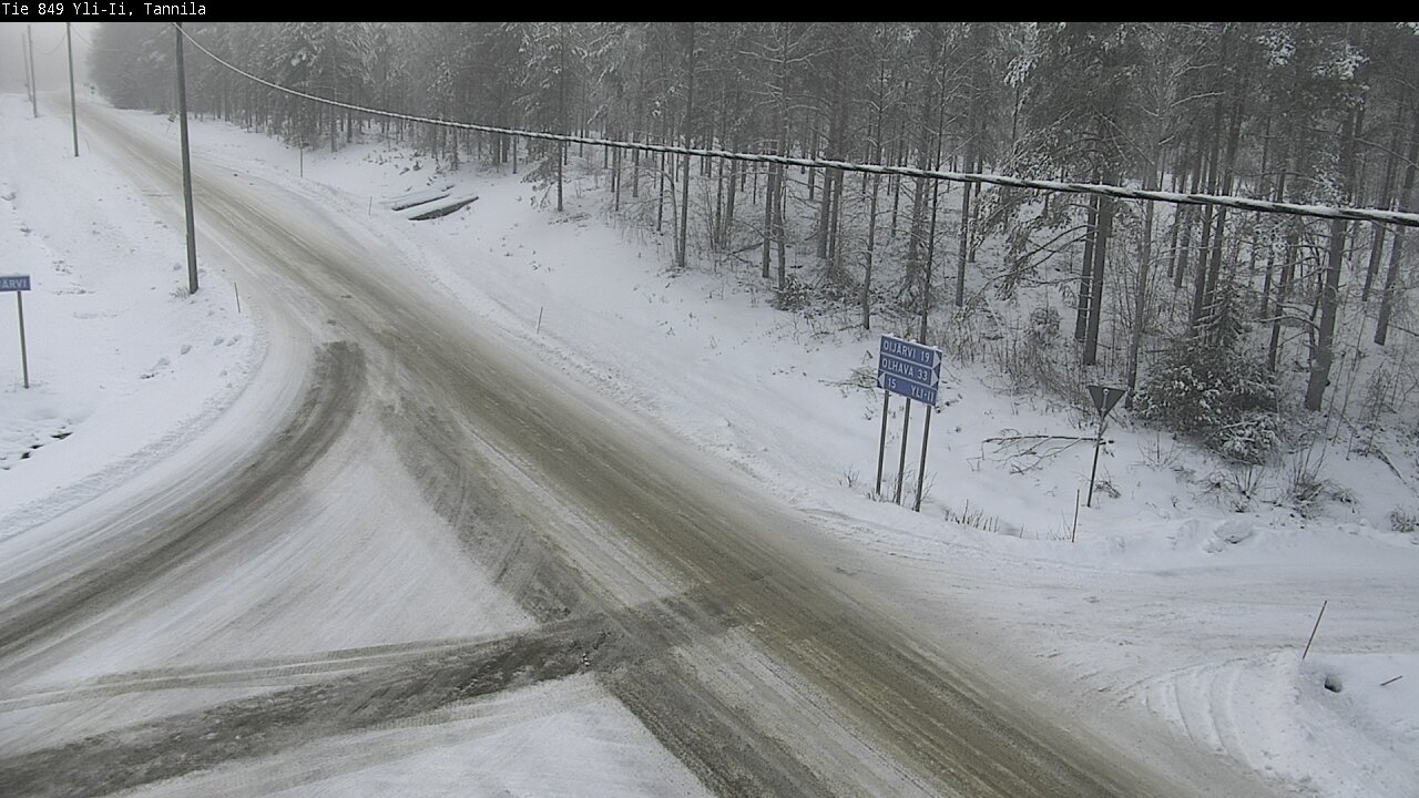 Weather Camera Image Road 849 Yli-Ii, Tannila, Oulu, Pohjois-Pohjanmaa