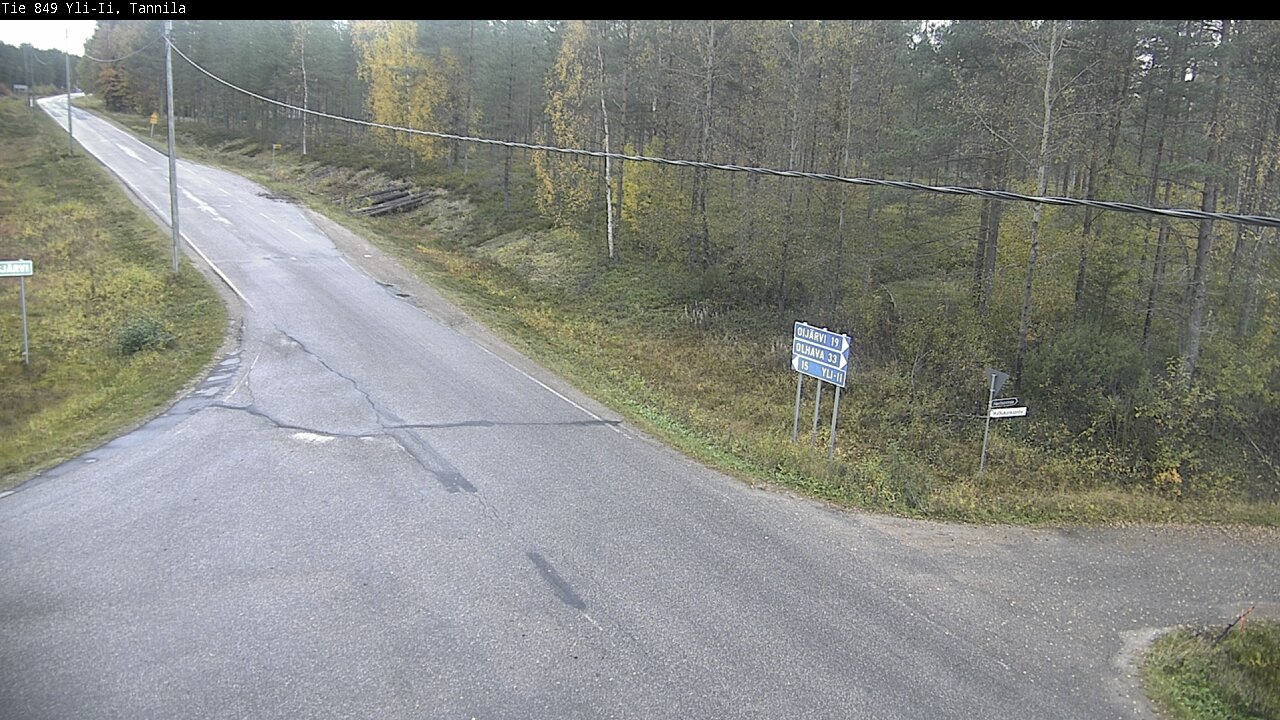 Weather Camera Image Väg 849 Yli-Ii, Tannila, Oulu, Pohjois-Pohjanmaa