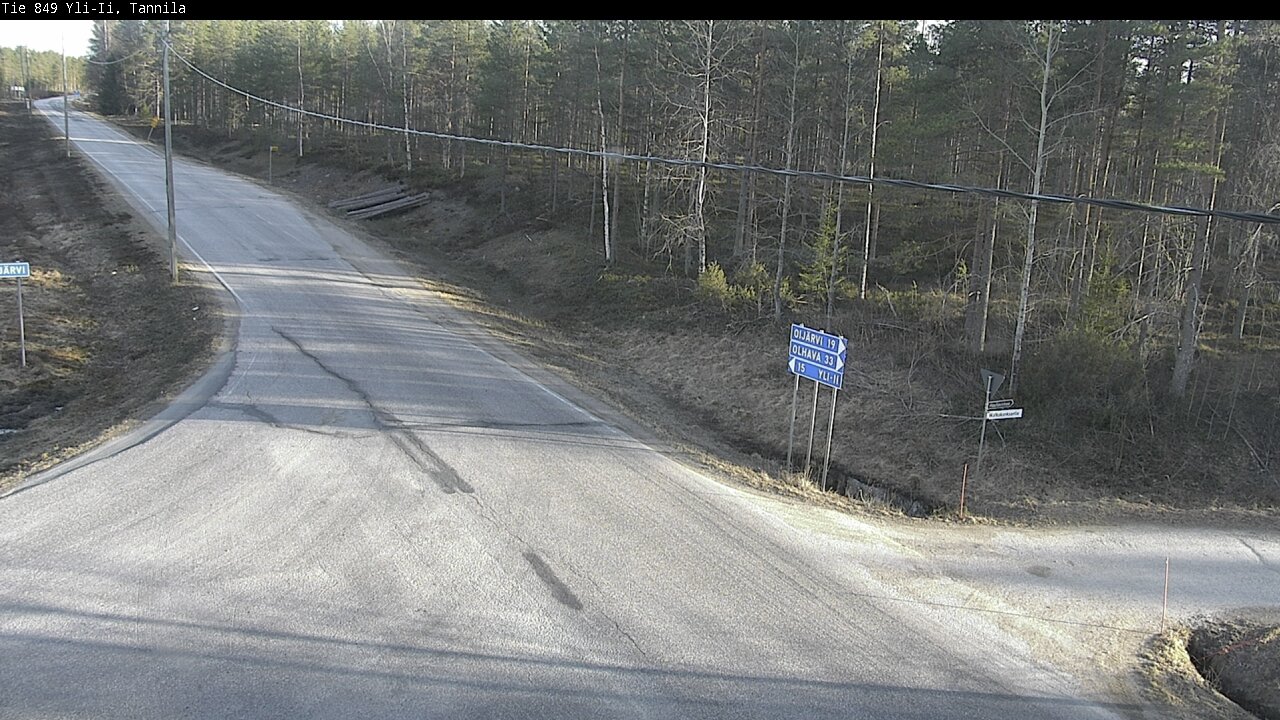Weather Camera Image Väg 849 Yli-Ii, Tannila, Oulu, Pohjois-Pohjanmaa